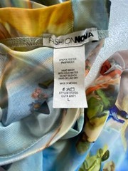 Looking Down On Us Mesh Pant Set By Fashion Nova Size Large Sexy Pastel Bodycon