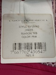 Carolina Herrera Runway Spring 2016 $2300 Size 8 Pink Corset Dress New With Tags