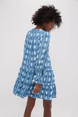 Tuckernuck Pomander Place Blue Ikat Kenzo Dress Size XS
