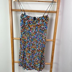 Ghanda Dress Womens Extra Small Multicoloured Floral Pattern Sleeveless Mini