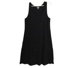 J. Jill 95% rayon 5% Lycra Spandex Black Sleeveless Tunic Dress Size S
