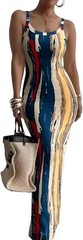 Summer Bodycon Maxi Dress Sleeveless Casual Slim Fit Long Dress for Women 2025