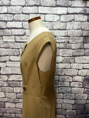 Tahari Camel Colored Fully Lined Cap Sleeve Dress Size 14
