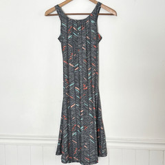 Prana Athletic Skypath Open Back Tank Sun Dress Size XS Active Geometric *A7