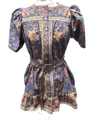 Farm Rio Belted Floral Dress With Pockets Size M