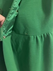 VNT 70’s Polyester Blend Dress Union Mod Go Go Green Med/small Stretch 60s