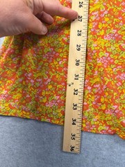 BP Size Lg V-Neck Long Sleeve Babydoll Minidress Tunic Orange Floral SKU 214