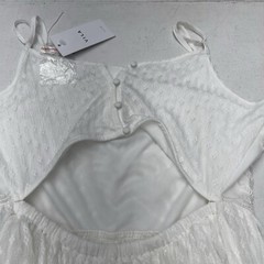 Vila White Vimila Pearl Ankle Lace Maxi Dress Women’s Size 42 US 14
