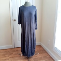Made In Israel Grey Womens Dress Long Sleeve Miss U Tunic Dress Size M/L Long