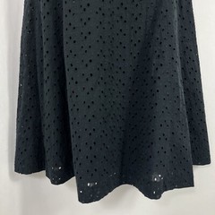 Evan-Picone Dress Women&rsquo;s Size 10 Sleeveless A-Line Faux Wrap V Neck Black Lace