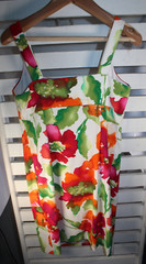 Ronni Nicole Women&rsquo;s Size 12 Red Green White Floral Sleeveless Dress