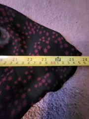 Michael Kors Black Burgundy Star Print Tie Neck Chiffon Dress Sz MED New w Tag