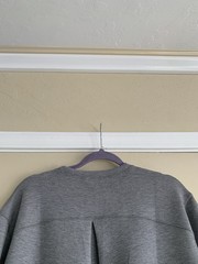 Spanx Air Essentials Heather Gray Crew Neck Dress Sz.L Sporty Luxurious Comfort