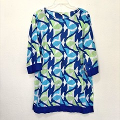 Talbots Lightweight Coastal Shift Dress Medium Coastal Capsule Preppy