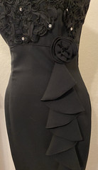 Vintage Roberta Y2K Women&rsquo;s Black Lacy Dress Size 9/10 Whimsigoth HOCO Gala Glam