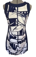 Desigual Womens Sleeveless Floral Print Dress With Rear Zipper Closure Size 38