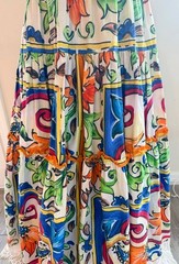 Designer Fashion Stanning luxury-quality off shoulder maxi dress 100% cotton