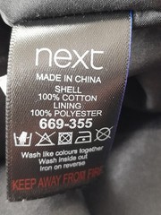 Next Black Fully Lined Thigh Length Long Sleeve Shift Dress size 20R