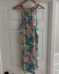 Lolly Wolly Doodle Paisley Pattern Dress Large Sleeveless Multicolor Cute