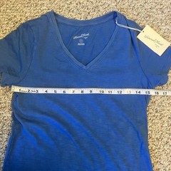 NWT Universal Thread Womens Maxi T-Shirt Dress Size XS Short Sleeve Blue Cotton