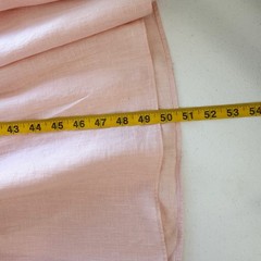 Mara Hoffman Women&rsquo;s Linen Dress Size M Salmon Pink Ruffle Hem W/ Belt
