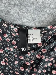 Black Floral Print Summer Dress Adjustable Straps Lightweight Viscose Sundress