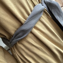 Masscob gold lichen raw silk Dress Size Medium NWOT
