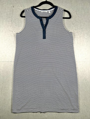 Vineyard Vines Women’s M Striped Top Navy White Performance Knit Summer Casual