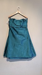NWT Alfred Sung Strapless Pleated Bridesmaid Cocktail party dress Women 8 Weddin