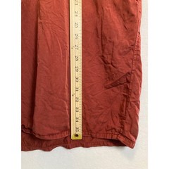 GAP Lyocell Shirt Dress Womens Small Rust Orange Short Sleeve Collared Mini