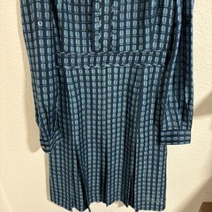 Tory Burch Kim Dress Women’s Size 8 Deep Sea Blue Runway Style–Damaged–See Descr