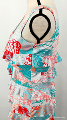 NEW Tango Mango Layered Ruffle Cha Cha Dress in Tropical Colors Size Small