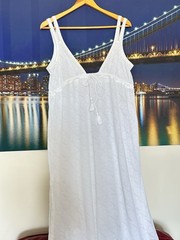 Miss Selfridge White Crochet Knit Maxi Beach Dress / Cover Up Size UK 6 RRP £35