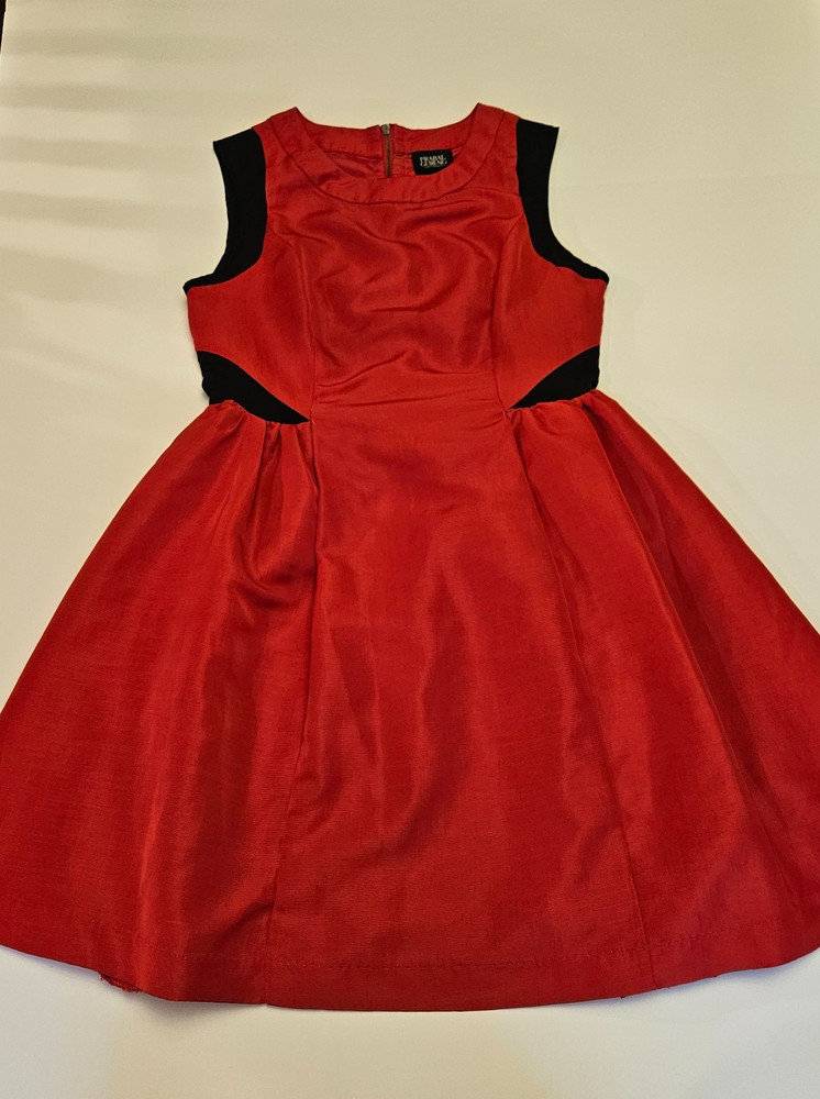 Prabal Gurung For Target Lined Red and Black Dress Fit and Flare Size 8 Edgy