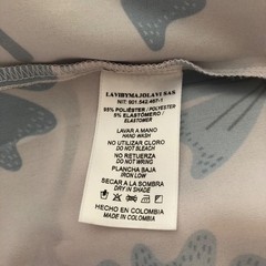 Lavi Designer Mayofavi Easy Ware Dress in Off White w/ Blue Flowers