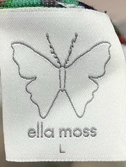 Vintage Ella Moss *Designer Sample* Multi Color Ikat Jersey Maxi Dress W Sz L