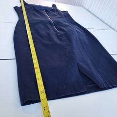 Magaschoni Navy Blue Sleeveless Casual Dress Textured Lined Stretch Slit Sz 12