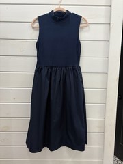 She+Sky Navy Midi Dress with pockets, NWT size medium