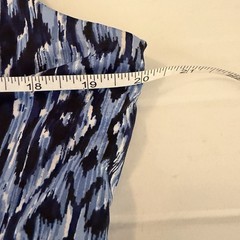 RN Studio Blue Multicolored Striped Floral Sleeveless Maxi Dress Women&rsquo;s Size 14