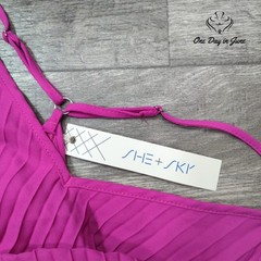 She + Sky Spaghetti Strap V Neck Maxi Dress Size S