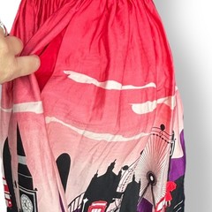 Collectif x ModCloth Candice London Border Print Fit and Flare Retro Dress Small
