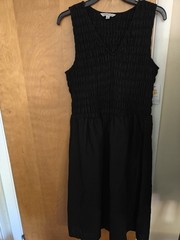 Ophelia Roe Women&rsquo;s Ribbed Tank Maxi Dress, New With Tags, Black Size Large