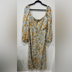 Agua Bendita Vida Capullo Floral Maxi Dress L NWT $1100