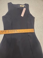 QINSEN Women&rsquo;s High Neck Built In Shorts Tennis Dress Black Small NWT Stretch