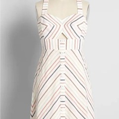 MODCLOTH – Sunset Cruise Just For You – Fit & Flare Size 16 NWT MIDI Dress