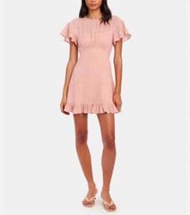 NWT Auguste The Label Women&rsquo;s Pia Mini Dress Flutter Sleeve Dusty Pink US 12 B26