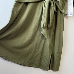 NEW Lululemon Cotton Wrap-Front T-Shirt Dress Pima Cotton Olive Green Women’s 4