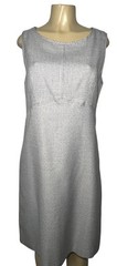 Pendleton Dress Womens Size 12 Gray Sleeveless Sheath Wool Blend Lined Made USA