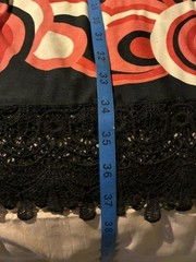 White Mark Dress Lace Crochet Stretch, Black, White, Pink, Red Size 2x