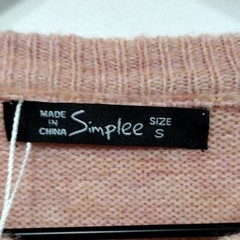New Simplee Santa Sweater Dress Women&rsquo;s S Pink Barbiecore Retro Holiday Casual